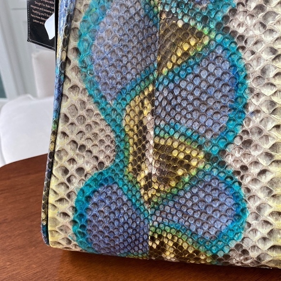 Grand Pele Collection Python Leather Satchel / Crossbody - Picture 12 of 15